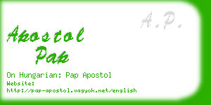 apostol pap business card